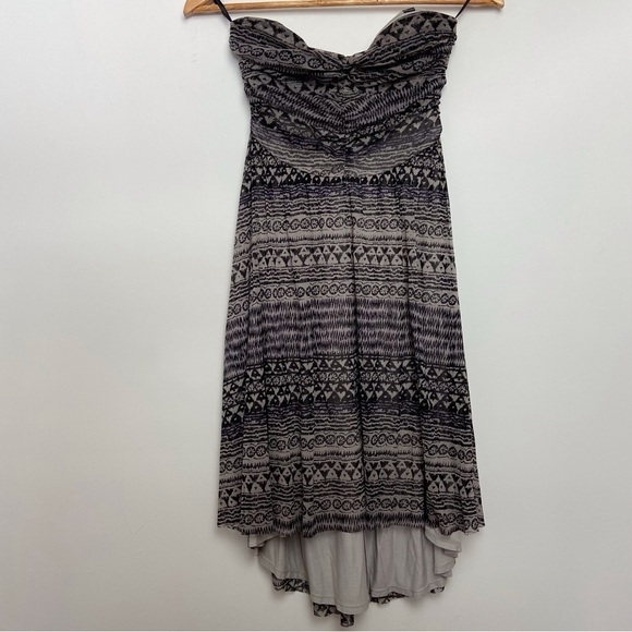 Free People dress bohemian strapless nude beige black bohemian neutral tone smal - Picture 15 of 16